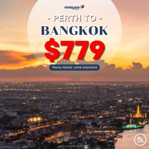 PERTH TO BANGKOK $779