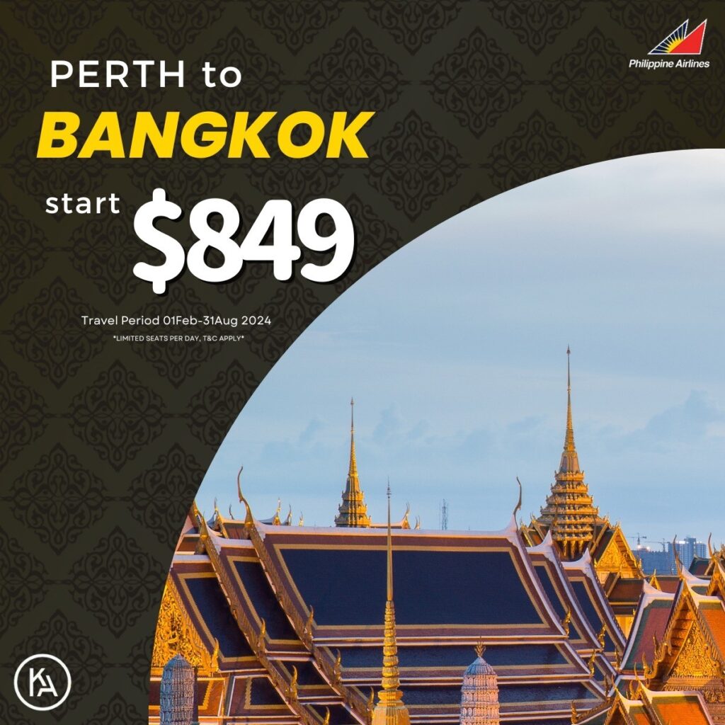 Perth to bangkok start $849