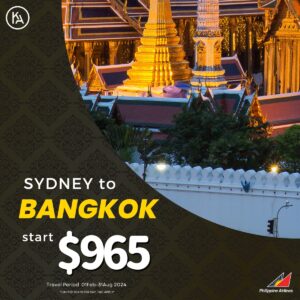 Sydney to Bangkok start $965