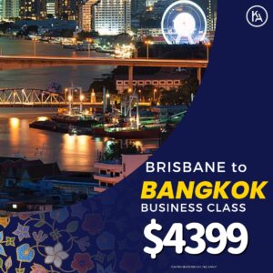 Brisbane to Bangkok Business Class $4399